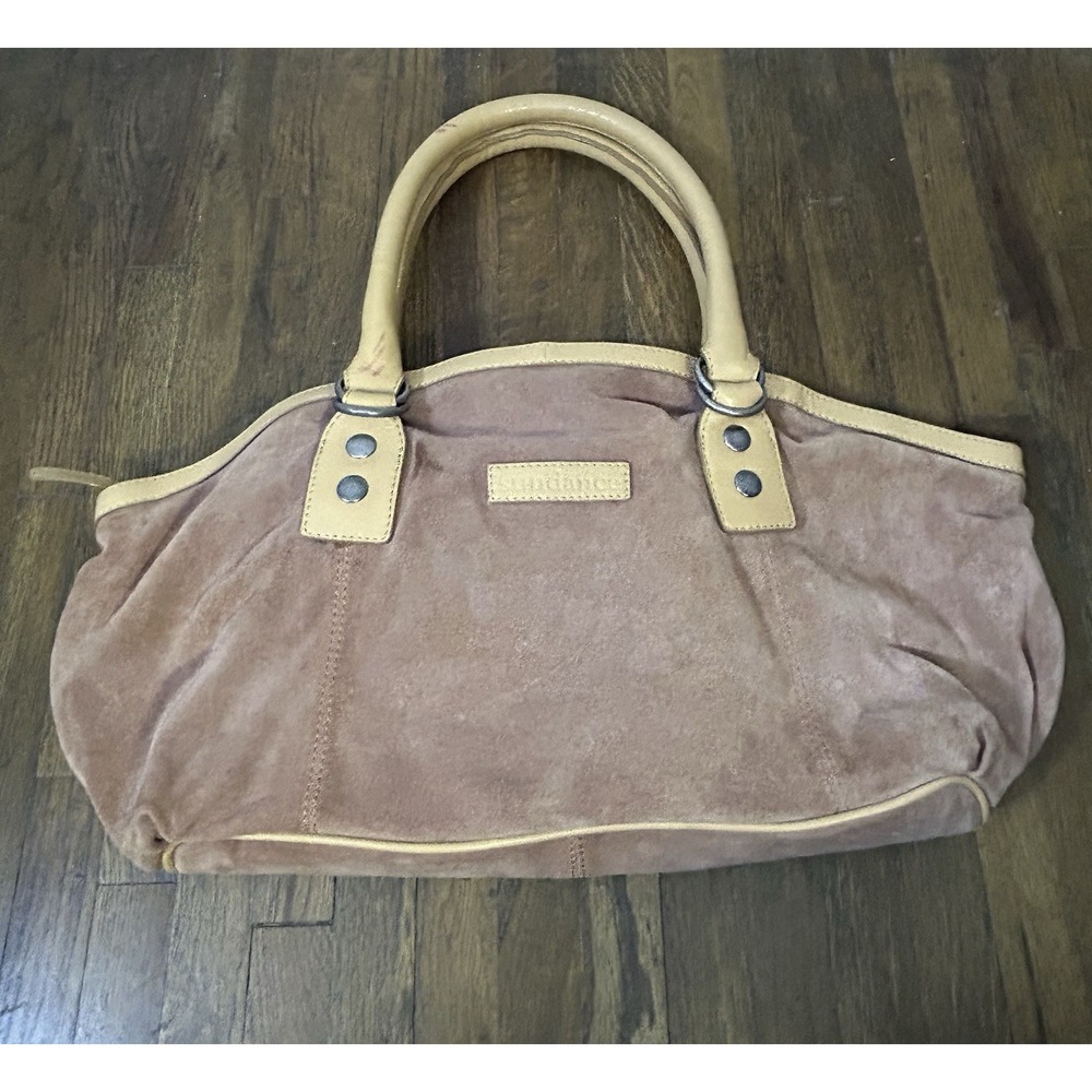 Sundance Women's Hobo Suede Purse With Shoulder Straps Pinkish Beige Colorway
